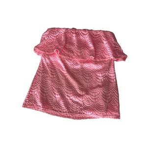 Lilly Pulitzer Ruffle Lace Tube Top Size Small